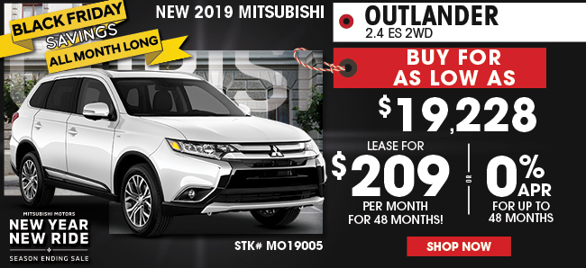 New 2019 Mitsubishi Outlander 2.4 ES 2WD