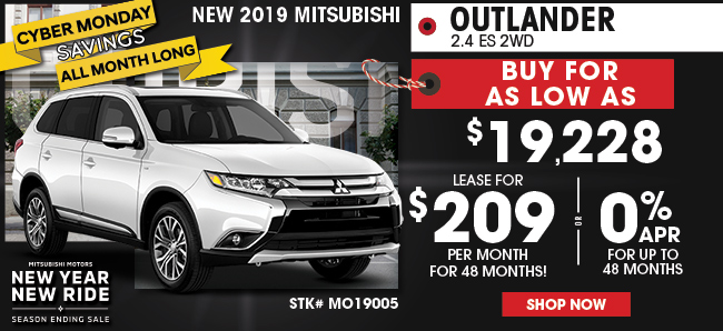 New 2019 Mitsubishi Outlander 2.4 ES 2WD