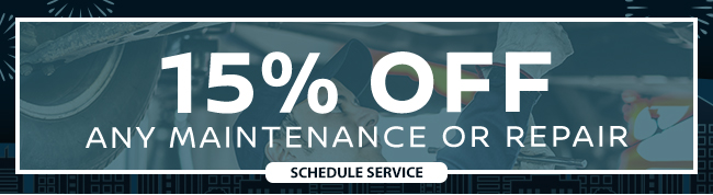 15% 15% off any maintenance or repair