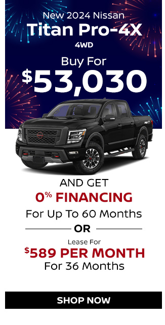 offer on new Nissan Titan Pro