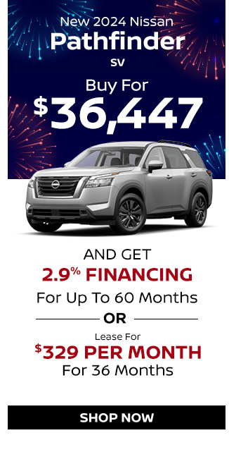 offer on new Nissan Pathfinder