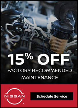 fifteen percent off any factory recommended service