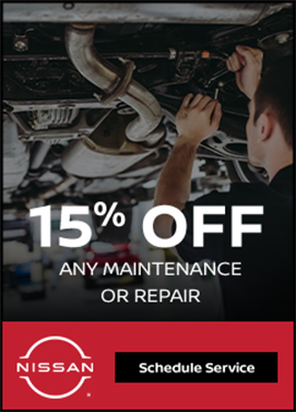 15 percent off any maintenance or repair
