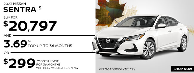 special offers on 2023 Nissan Sentra