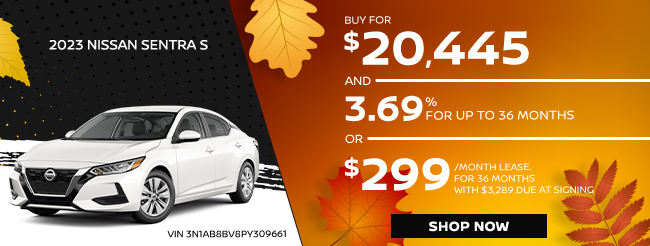 special offers on 2023 Nissan Sentra