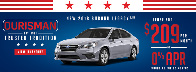 New 2018 Subaru Legacy 2.5i