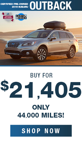 Certified Pre-Owned 2016 Subaru Outback