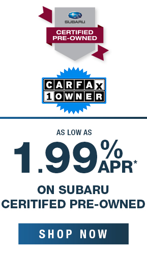 1.99% APR on Subaru Certified Pre-Owned