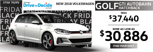 2018 Volkswagen Golf GTI Autobahn Hatchback