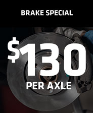 $130 Brake Special