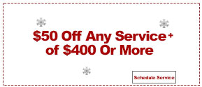 $50 off Any Service + of $400 or More