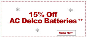 $15% Off AC Delco Batteries++