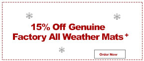 15% Off Genuine Factory All Weather Mats+