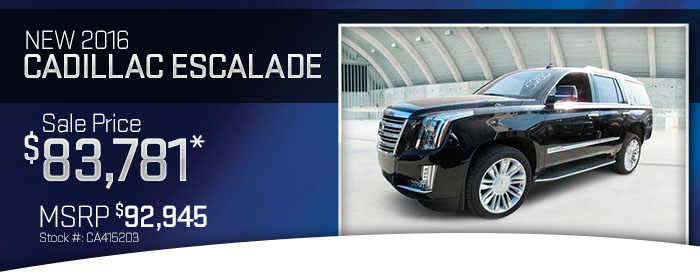 New 2016 Cadillac Escalade