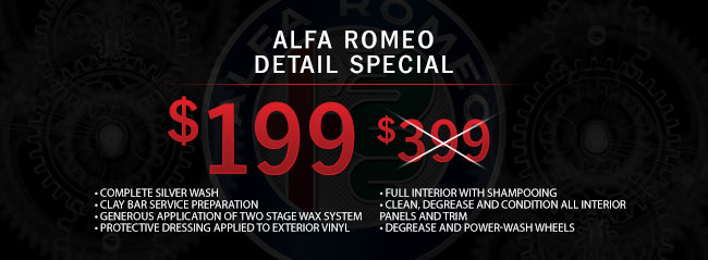 Alfa Romeo Detail Special: $199