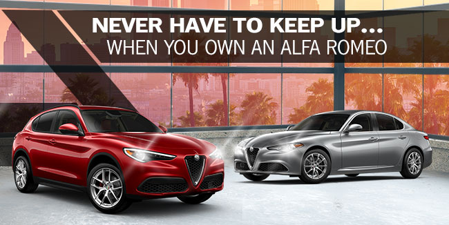 Never Have To Keep Up When You Own An Alfa Romeo