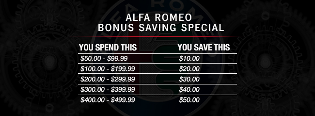 Alfa Romeo Bonus Saving Special