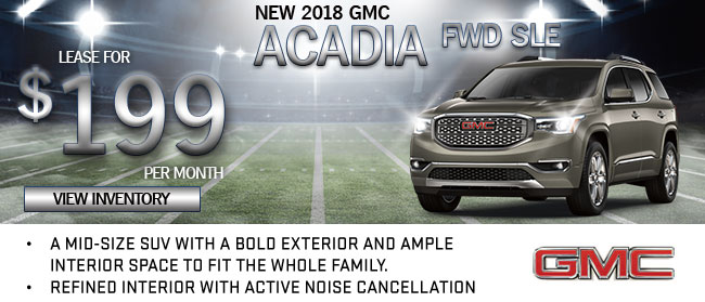 NEW 2018 GMC Acadia FWD SLE
