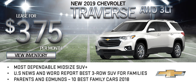 NEW 2019 Chevrolet Traverse AWD 3LT