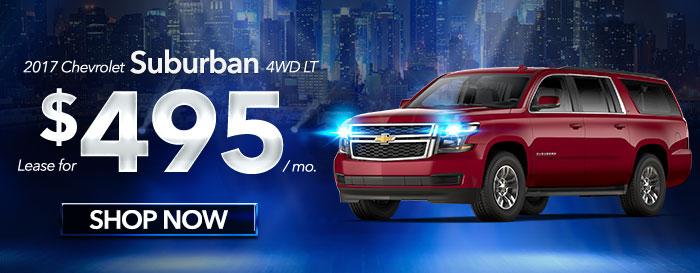 2017 Chevrolet Suburban 4WD LT
Just $495 per month