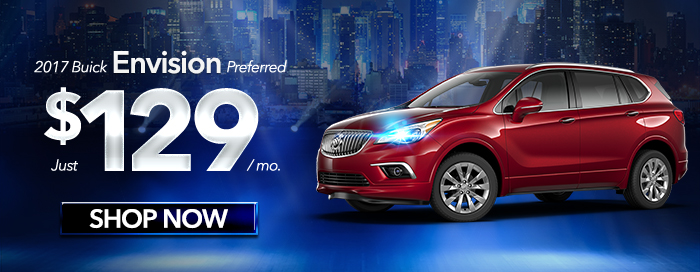 2017 Buick Envision Preferred
Just $79 per month