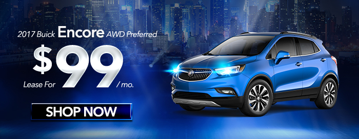 2017 Buick Encore AWD Preferred
Lease for $99 per month