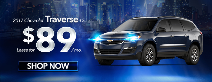 2017 Chevrolet Traverse LS
Lease for $89 per month