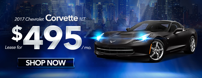 2017 Chevrolet Corvette 1LT
Lease for $495 per month