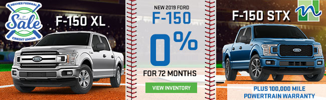 2019 Ford F-150 
0% for 72 Months