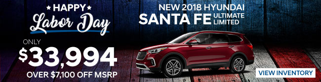 2018 Hyundai Santa Fe Ultimate Limited