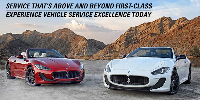 Service That's Above And Beyond First-Class Experience Vehicle Service Excellence Today
