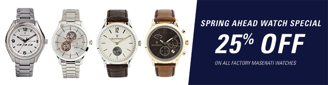 25% Off Watch Special