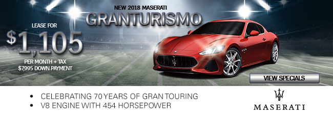 New 2018 Maserati GranTurismo