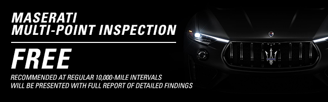 Maserati Multi-Point Inspection