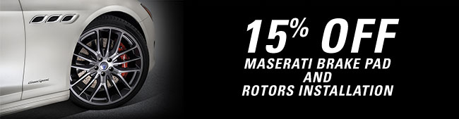 Maserati Brake Pads and Rotors Installation