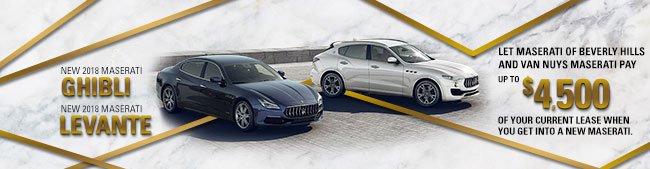 Let Maserati of Beverly Hills and Van Nuys Maserati Pay Up To $4,500