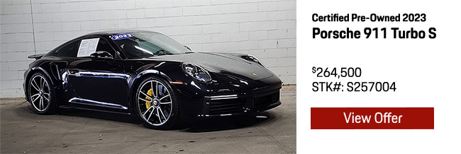 Certified Pre-Owned 2023 Porsche 911 Turbo S