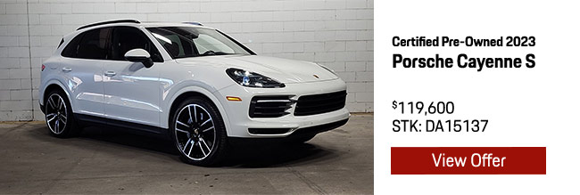 Certified Pre-Owned Porsche