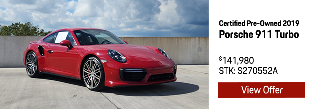 Certified Pre-Owned 2019 Porsche 911 Turbo