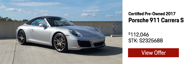 Certified Pre-Owned 2017 Porsche 911 Carrera S