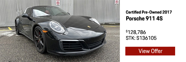  Certified Pre-Owned 2017 Porsche 911 4S