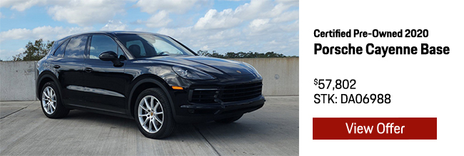 Certified Pre-Owned 2020 Porsche Cayenne Base