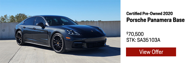 Certified Pre-Owned 2020 Porsche Panamera Base