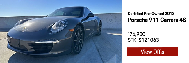 Certified Pre-Owned 2013 Porsche Carrera 4S