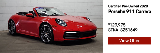 Certified Pre-Owned 2020 Porsche 911 Carrera