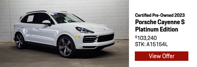 Certified Pre-Owned 2023 Porsche Cayenne S Platinum Edition