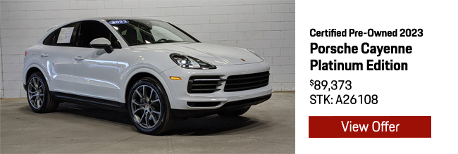 Certified Pre-Owned 2023 Porsche Cayenne Platinum Edition