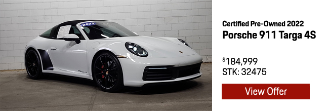 Certified Pre-Owned 2022 Porsche 911 Targa 4S