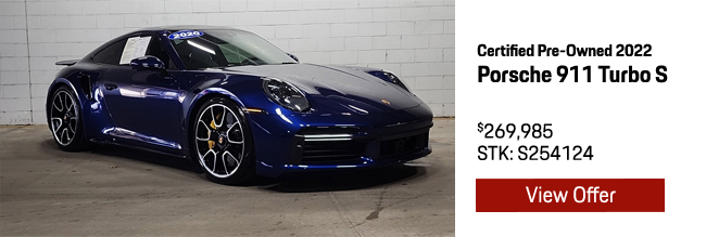 Certified Pre-Owned 2022 Porsche 911 Turbo S