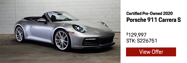 Certified Pre-Owned 2020 Porsche 911 Carrera S